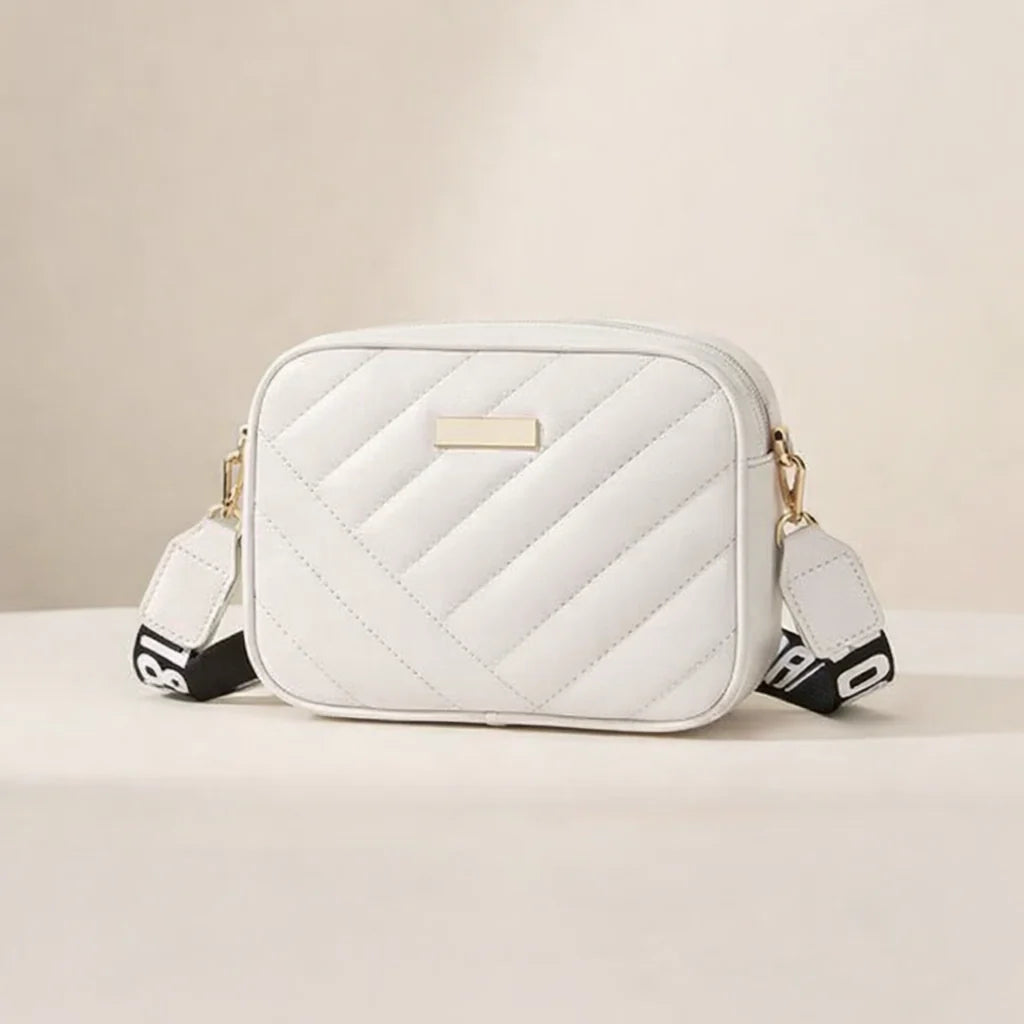 CHIC BOLD ELEGANCE HOUNDSTOOTH CROSSBODY BAG