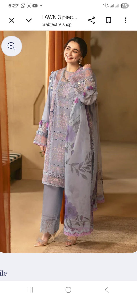 Embroidered lawn Three Piece COCO-721