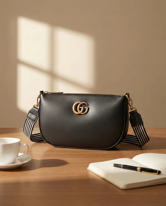 CHIC BOLD ELEGANCE HOUNDSTOOTH CROSSBODY BAG