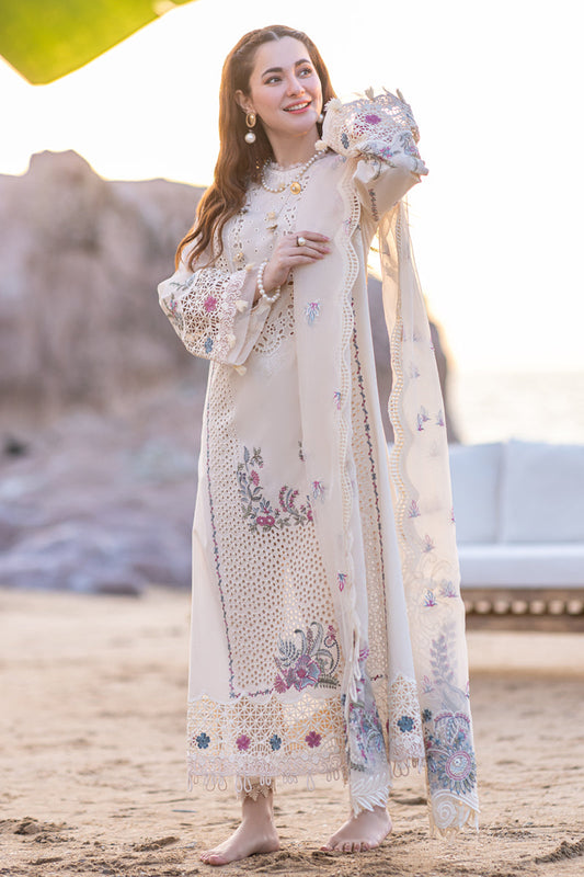 Embroidered lawn Three Piece-696